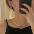 YWYC 4-5mm Baroque Freshwater Pearl Necklaces 38cm 45cm 50cm 925sterling Silver Necklaces Jewelry Gift 2026 New Arrivals