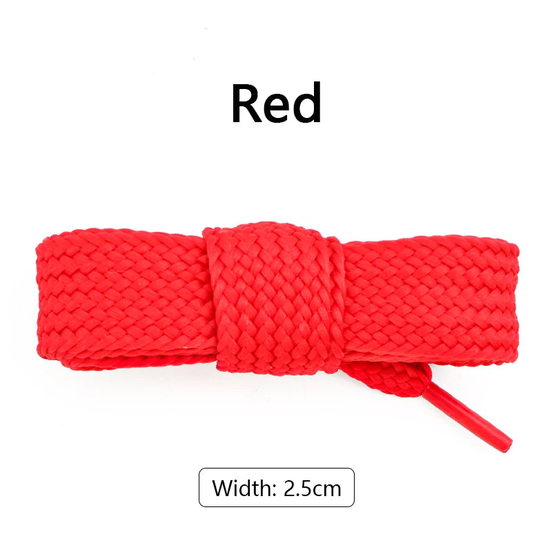 New 1Pair 100/120/140/160CM 2.5cm Wider Laces for Shoes New Sneakers Flat Shoelaces Fashion Rope Shoelace Shoes Accessories