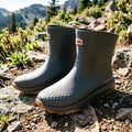Men's Workwear Style Anti-Slip Waterproof Rubber Boots High-Quality Flat Bottomed for Outdoor Work Commuting Fishing Kitchen Rai