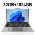 LENO 15.6" Laptop Portable Intel Core i7-6500U 32GB RAM 2TB SSD Windows 11 Notebook Gamer 1080P Display Office Study Computer PC