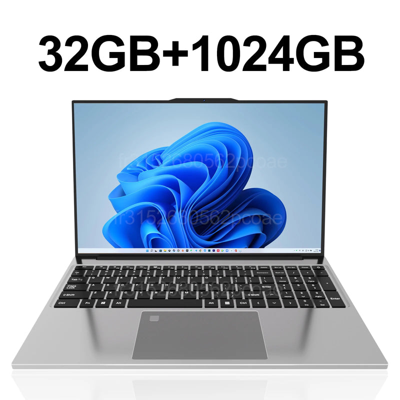 LENO 15.6" Laptop Portable Intel Core i7-6500U 32GB RAM 2TB SSD Windows 11 Notebook Gamer 1080P Display Office Study Computer PC