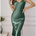 Sexy Nightie Woman Suspender Nightdress Backless Camisolas Night Dress Lingerie Nightgown Sleep Tops Pajamas Satin Woman