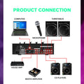 GAX-DM6 6 Channel Digital Sound mixing Console Professional Karaoke Audio Mixer Audio DJ 48V Phantom Power