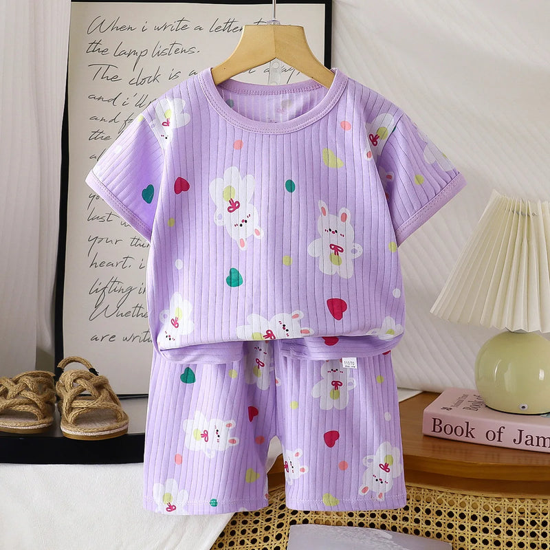 Children Clothing Set Child T-shirt Suit Summer Cotton | SAMAG