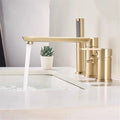 Brushed Gold Bathtub Faucet Widespread Bathtub Sink Mixer Tap black Brass Bathroom Bath Shower Faucet with Hand shower Head