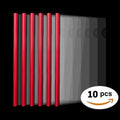 10 Pcs Plastic File Folder with Sliding Bar(10mm) Report Covers, Transparent Resume Presentation File Folders Organizer Binder