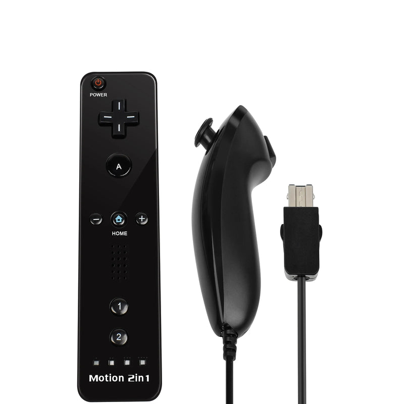 Controllers For Nintendo Wii 2 In 1 Left Right Controller Optional Motion Plus Set Game Remote Control Joystick Wireless Gamepad