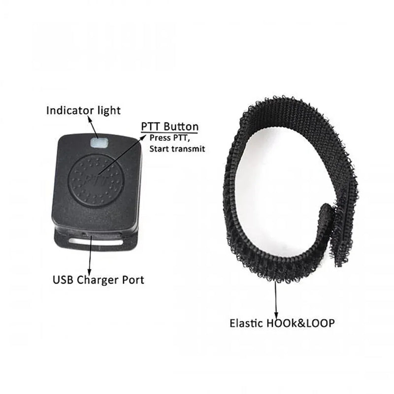 Walkie Talkie Wireless Headset Bluetooth Headsets Two Way Radio Headphone Earpiece Replacement for Baofeng 888S UV5R