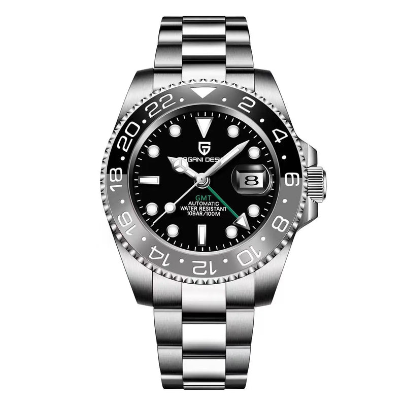 2026 New PAGANI DESIGN Luxury Men Mechanical Watches Stainless Steel GMT Watch Top Brand Sapphire Glass Men Watch reloj hombre