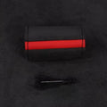 1PC Car Steering Wheel Cover Soft Wear-Resistant Comfortable Wear Resistant Universal Hand Sewing Black Suede Leather Braiding