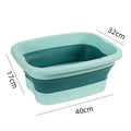 Foldable Foot Bath Tub–Portable, Covered Basin With Ergonomic Design, Silicone Thickening Suitable For Travel And Home Use