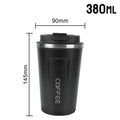 Thermo Cafe Coffee Mug 380/510ML Car Thermos Mug Leak_Proof Travel Thermo Cup for Tea Water Coffee Double Stainless Steel