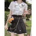 Deeptown Kawaii Lolita Blouses White Women Cute Lace Tops - View 5 | SAMAG