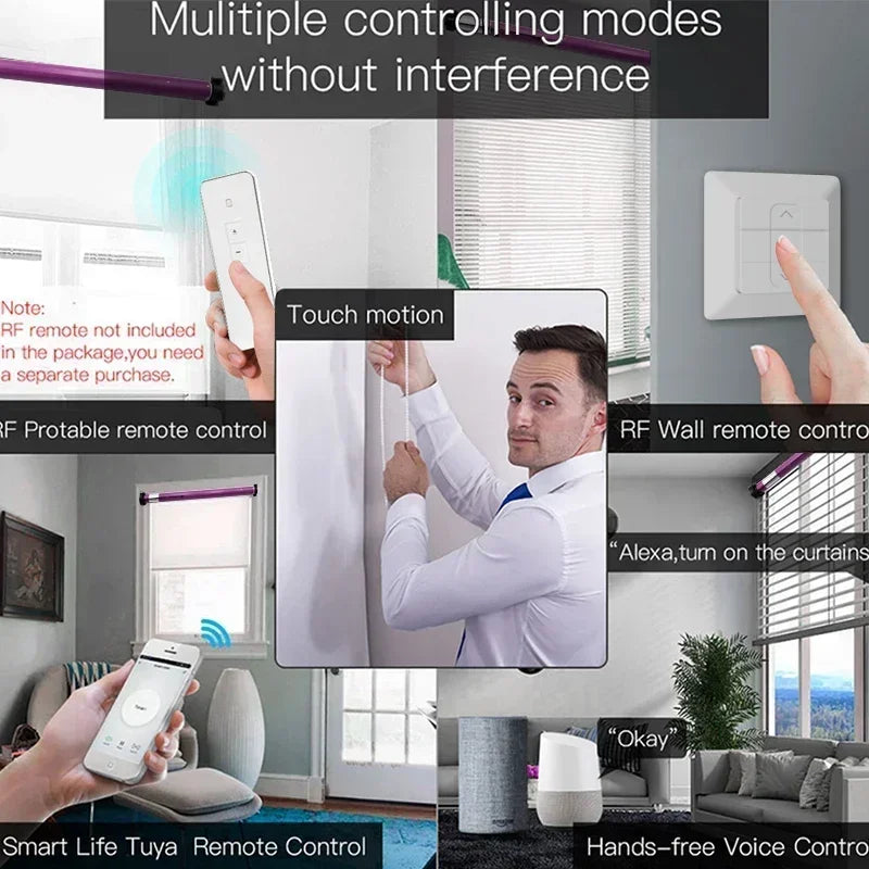 YIDI Smart Tubular Motor 25mm WiFi RF for Roller Blind Curtain Shutter 38mm Tube Tuya Alexa Google