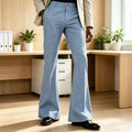 Men's Linen Flare Suit Pants Retro High Waist Slim Fit - View 3 | SAMAG
