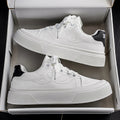 Spring New Men's Shoes, Lightweight Shoes, Trendy and Versatile, Large Size White Shoes, Thick-Soled Casual Sports Sneakers