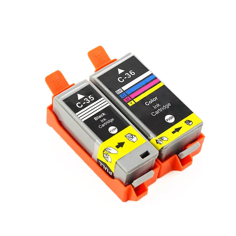 10 Black Compatible Ink Cartridge PGI-35 PGI35 CLI-36 CLI36 35 36 for Canon PIXMA IP100 IP110 IP100B TR150 Printer