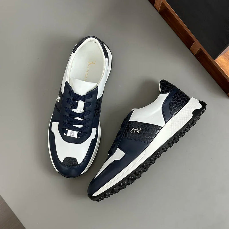 BLLIYOSS 2025 New BILLIONAIRE Shoes Calf leather stitching leather Sports comfort high quality outdoors Men‘s European big size