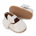Baby Newborn Girl Princess Anti slip Bow Shoes Preschool Children's Soft PU Leather Walking Shoes  Series First Walking Shoe