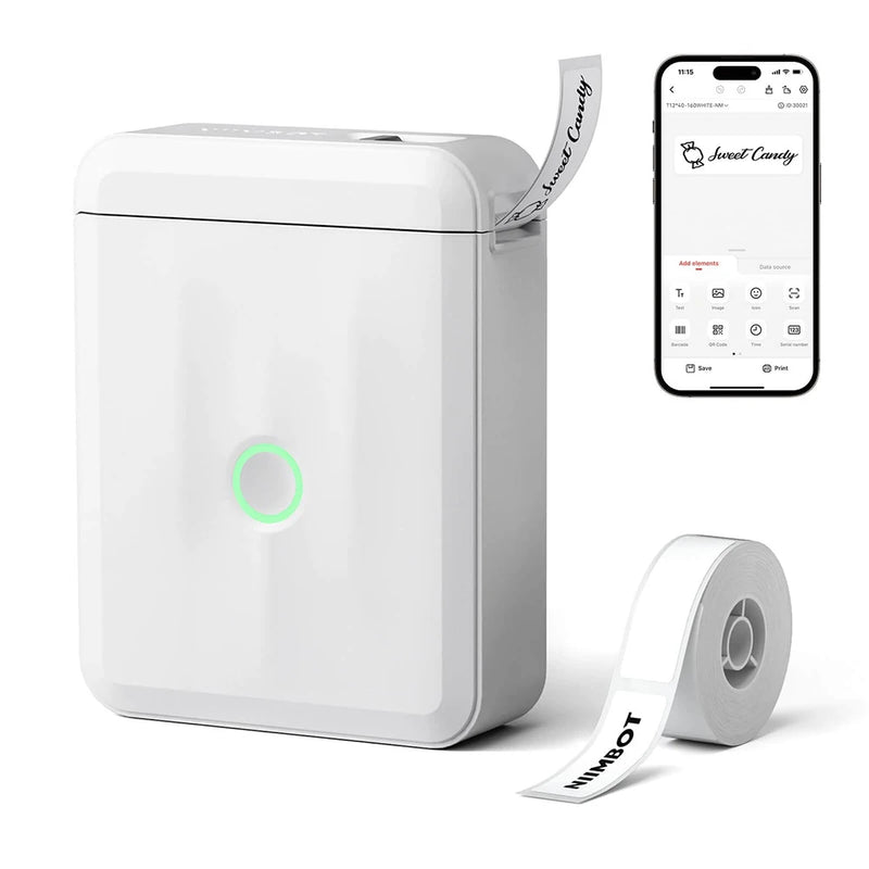 Niimbot D11/D110 Label Maker Wireless Pocket Self-Adhesive Name Tag Sticker Printer for Home Office