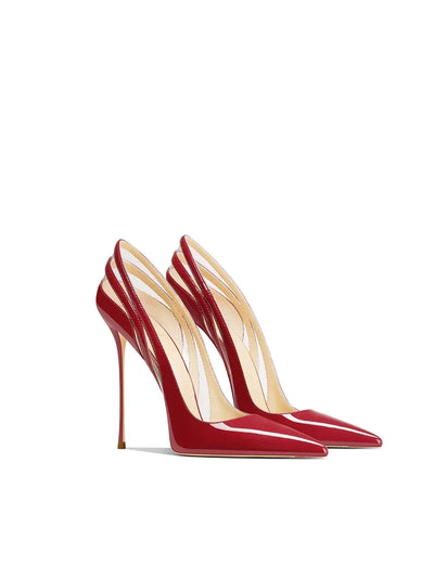 Spring and Autumn New Women's High Heels Lacquer Leather | SAMAG