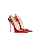 2026 Spring and Autumn New Women's High Heels Lacquer Leather Pointed Fine Heels Fashion Formal Women's Shoes