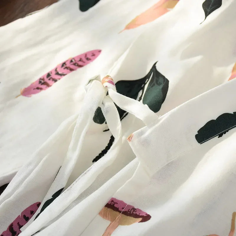 Japanese-style Kimono Pajamas Summer New 100% Cotton | SAMAG