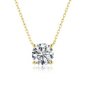 14K Gold Filled D VVS1 Moissanite Necklaces for Women Solitaire Pandent Diamond GRA Certified AU585 K - Visuel 6 | SAMAG