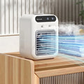 500ml Mini mobile air conditioner fan Portable desktop water capacity air cooler fan humidifier cooling function USB charging