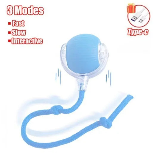 Smart Rolling Ball Cat Toy Interactive Self Play Bite Resistant Pet Toys for Cats Entertainment Boredom Relief Pet Supplies Cat