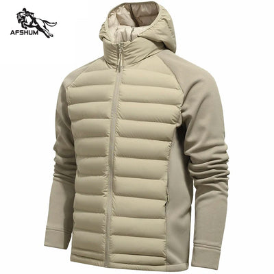 Men's Jacket Stand Collar Parka Winter New Down Fleece | SAMAG