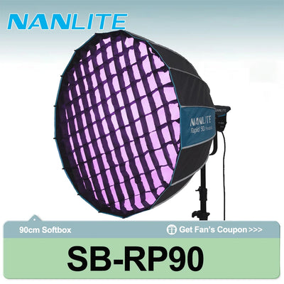 Nanlite SB-RP90 90cm Parabolic Softbox Fast Quick Release | SAMAG