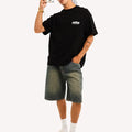 Streetwear Oversized Top Y2K Unisex New Trend Print Cotton Round Neck Short Sleeve Fashion Casual Loose T Shirts Fashion Tops