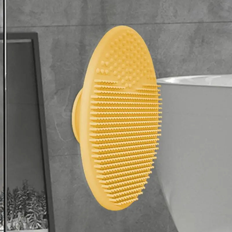 Baby Bath Brush Silicone Baby Hair Scrubber Scalp Massager and Brush Comb Bath Scrubber for Washing Hair and Dry Skin Relief