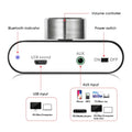 Woopker Digital Audio Amplifier HiFi Sound Amplifier TPA3116 Receiver Bluetooth 5.0 Car Mini Home Theater Sound System 50W*2