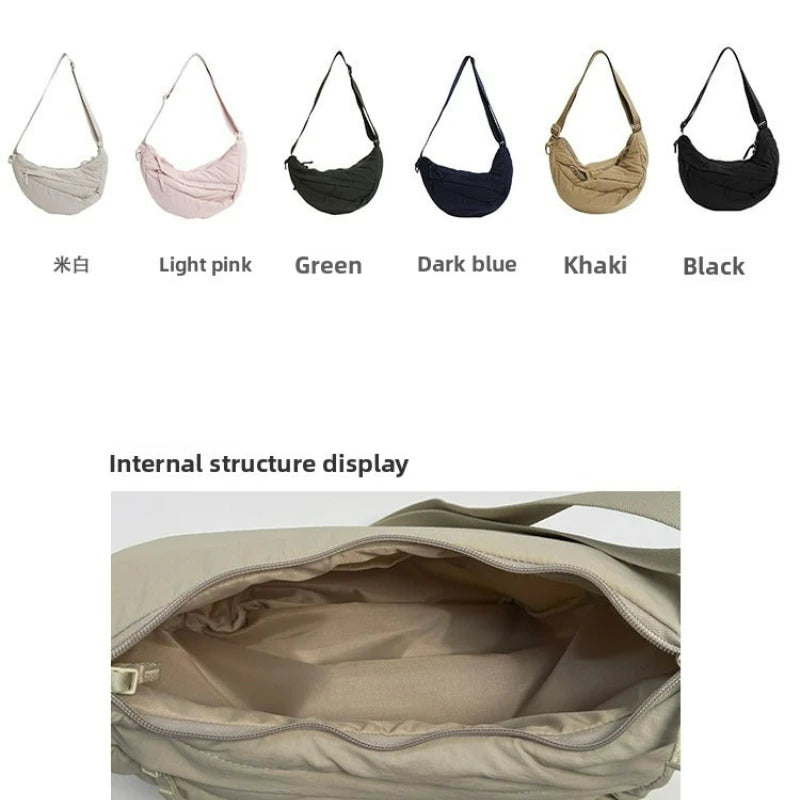 Simple and Versatile Hobo Bag An Elegant Casual Crossbody Bag That Fashionable and Lightweight Suitable Shoulder Bag