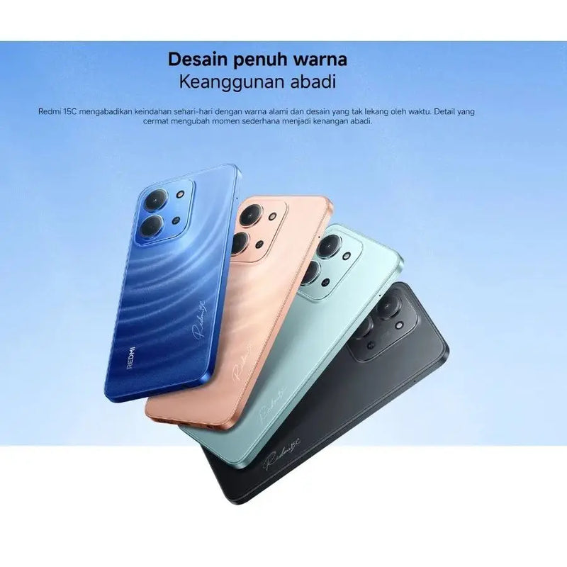 2026 new Redmi 15C Global Edition Redmi 15C 5G 8+256GB Smartphone: Ultra-slim 6000mAh smartphone with long battery life