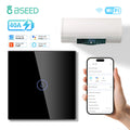 BSEED 40A Smart Wifi Water Heater Boiler Wall Touch Switch Air Conditioner Timing Function Tuya Alexa Google Home Voice Control