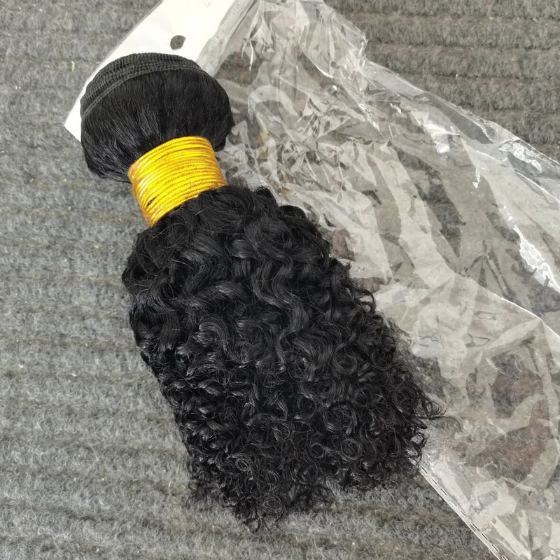 8-30 Inches Kinky Curly Natural Color Bundles Brazilian Hair Weave Extensions Raw Hair Bundles 100% Unprocessed 1/ 3/4 Pieces Bundles