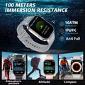 New GPS Military Smart Watch Bulit-in GPS Compass Altimeter Barometric 10ATM IP69K Waterproof AMOLED BT Call Smartwatch