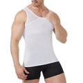 Men‘s Cross Back Mesh Body Shaper Vest Breathable Cool Summer Back Support Compression Tank Workout Casual Slimming Undershirt