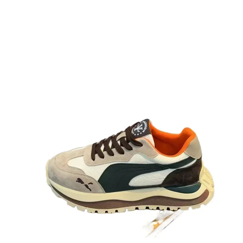 2025 Casual Shoes Men's Sports Sneakers Street Casual Platform Shoes Soft and Comfortable Non-slip Fashion Men's Shoes
