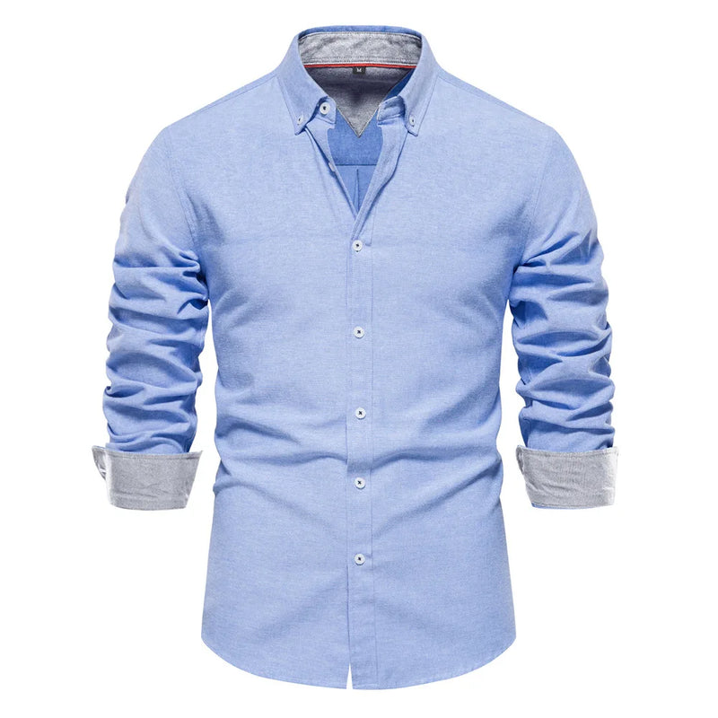 Casual Versatile Design European Size Long-Sleeved Shirt | SAMAG