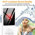 New MP3 Player Outdoor Sports Fitness Mini Walkman mp3 Support Bluetooth Lossless Music Player FM Radio Recorder Sport 128GB Hf
