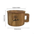 Wooden Cup Planter Container Perfect For Tabletop Desktop Decoration Terraces Balcony Gardening Succulents Herbs Indoor 87HA
