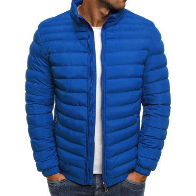 Winter Puffer Jacket Men's Stand Collar Warm Parka Coat | SAMAG
