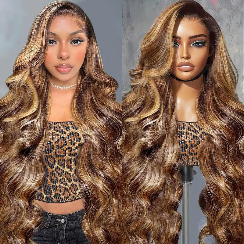 Highlight Wigs Colored Straight Lace Front Human Hair Wigs For Women Honey Blonde Straight 13x4 Hd Lace Frontal Wigs Human Hair