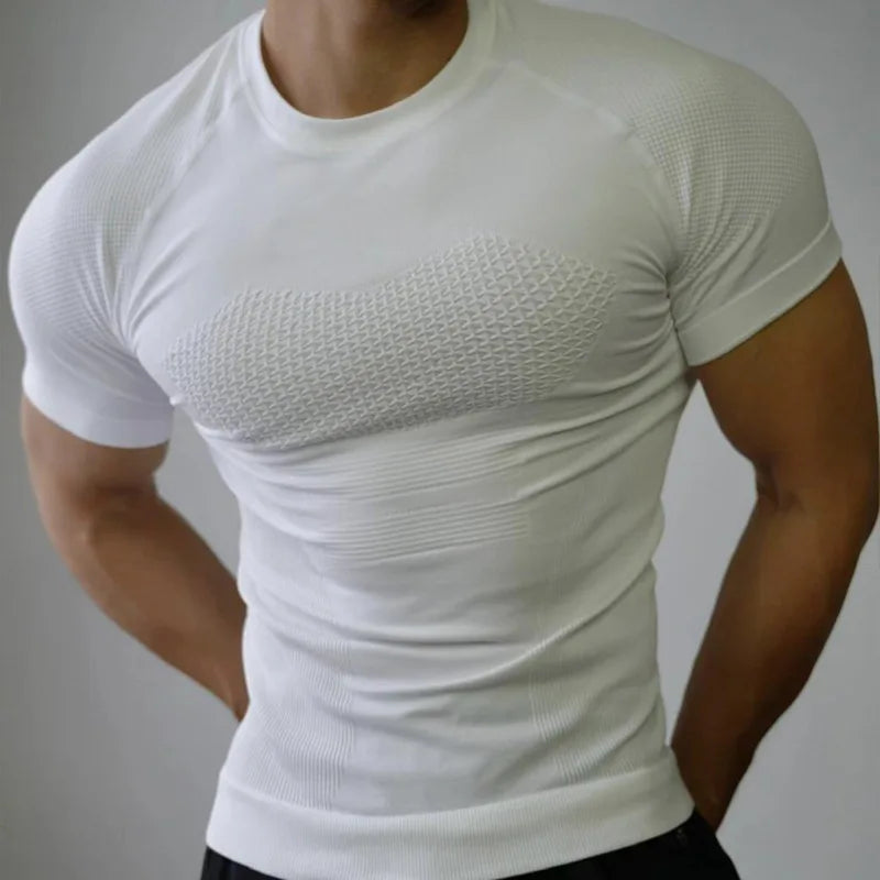 Men Body Shaper Knitted Thick Style GYM T-Shirt Slimming Shapewear Belly Control Compression Man Modeling Underwear Corset