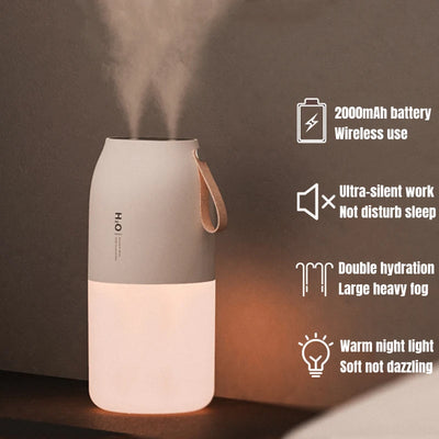 300ml Dual Sprayer Air Humidifier 2000mAh USB | SAMAG