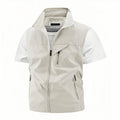 2026 Spring Summer Work and Leisure All-Match Trendy Fishing Vest Multi-Pocket Vest High-End Custom Text Logo Printed